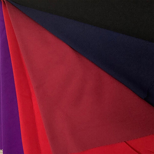 Keqiao fabric rayon nylon Ponte De Roma Knit Fabric plain dyed solid double knit