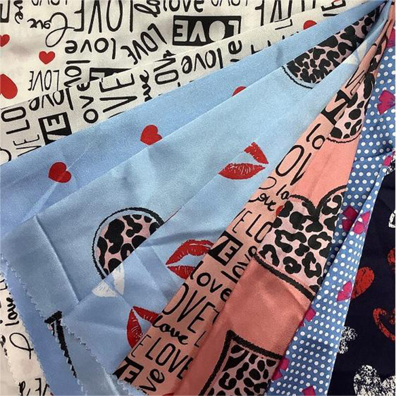 Poly Span Woven Satin Digital Printed Screen Printed